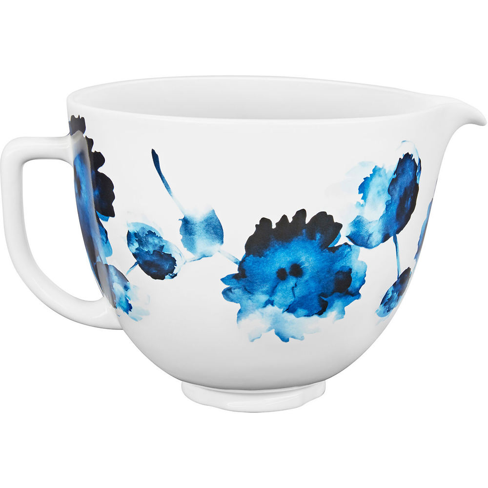 KitchenAid - 5 Quart Ceramic Bowl - Blue Mermaid Lace