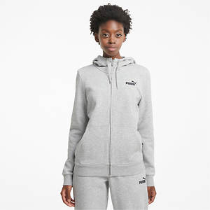 PUMA Women's Essential Small Logo Full Zip Hoodie