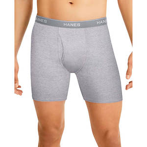 Hanes Mens Comfort Flex Fit Ultra Soft Cotton Stretch Long Leg Boxer Briefs  3-Pack - Apparel Direct Distributor