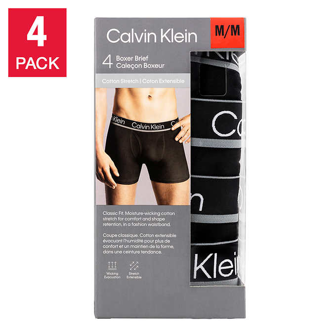 Calvin Klein Men's Impact Boxer, 4-pack | Costco