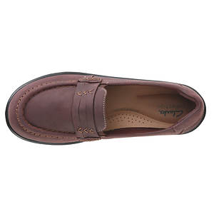 Clarks Collection Leather Slip-On Loafers - Cora Ashly 