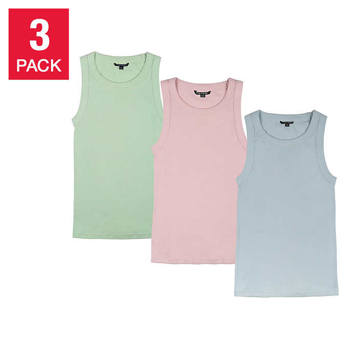 Sexy Basics Tank Tops for Women, 6 Pack & 12 Pack Cotton -Flex Tank Tops (6  Pack - White, Small) at  Women's Clothing store