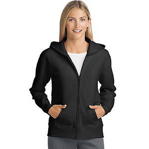 Hanes ComfortBlend EcoSmart Full Zip Black Hoodie