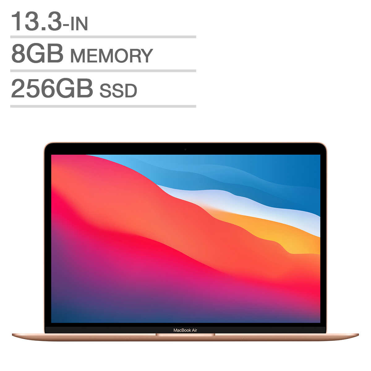 Apple MacBook Air 13'' 256 Go SSD 16 Go RAM Puce M1 Gold 2020