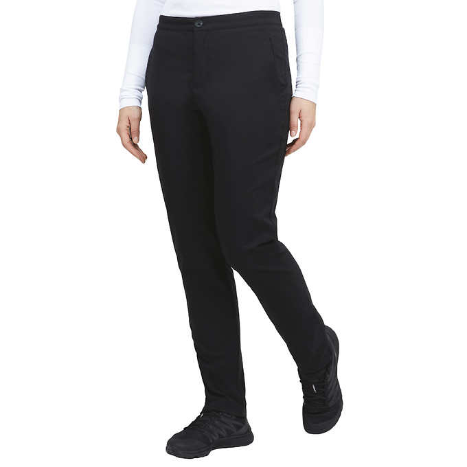 Heated Pants Women, Electric Heated Pants Fleece Lining Waterproof  Weatherproof Thermal Pants Winter for Outdoor (Color : Black, Size :  X-Large)