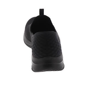 Ladies black outlet slip on skechers