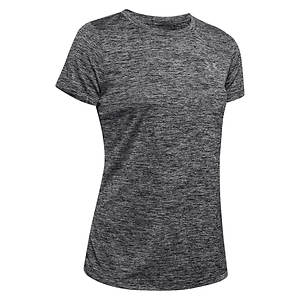 Under Armour Womens Tech Twist V-Neck (Midnight Navy-Cadet-Metallic Silver), Under Armour, Womens Clothing Brands, Womens Clothing