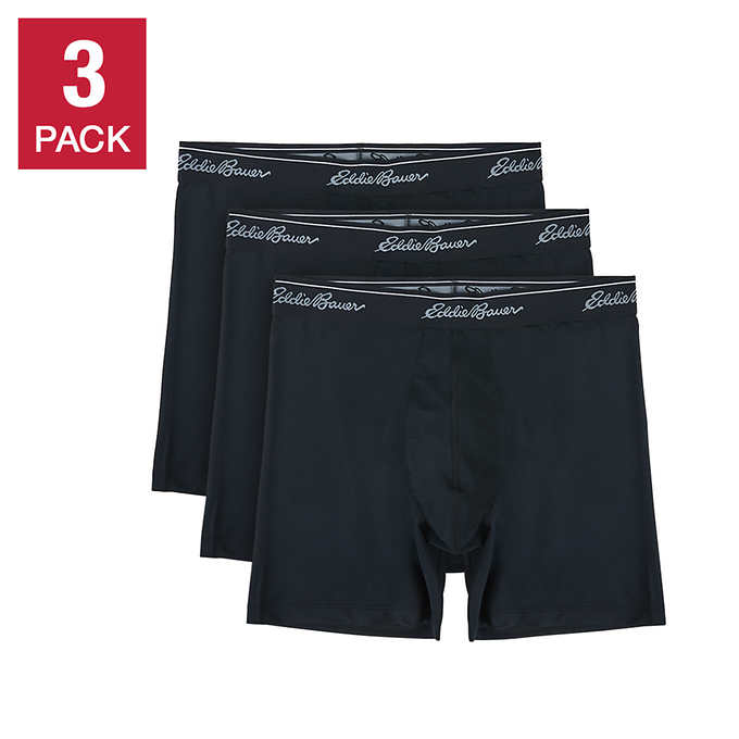 Underwear Boxer Briefs Mens XL 3 Pack Long 8 Inch Inseam Cool