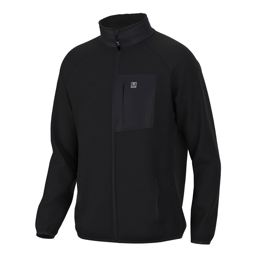 Huk Men's Waypoint Fleece 1/2 Zip - Charcoal Heather - M