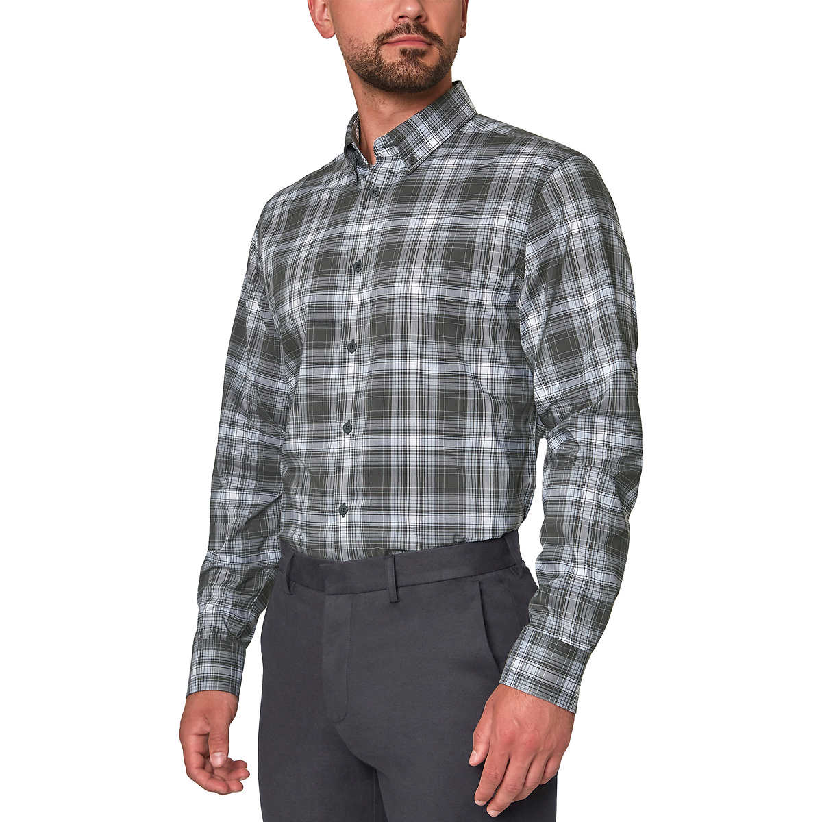 Mens Shirts Casual Stylish Winter, Men's Fishing Shirts Long Sleeve Travel  Work Shirts Button Down Shirts with Pockets (Black,Medium) at  Men's  Clothing store