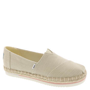 Toms pearlized metallic canvas women's clearance espadrilles