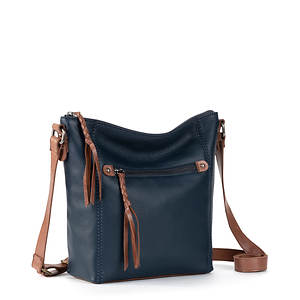 The Sak Ashland Floral Embossed Leather Zip Top Crossbody Bag