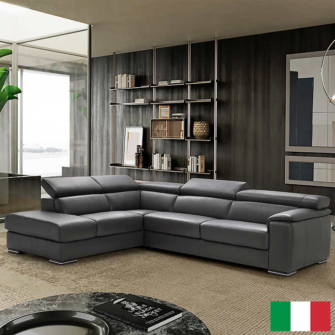 Archer Leather L-Shape Couch