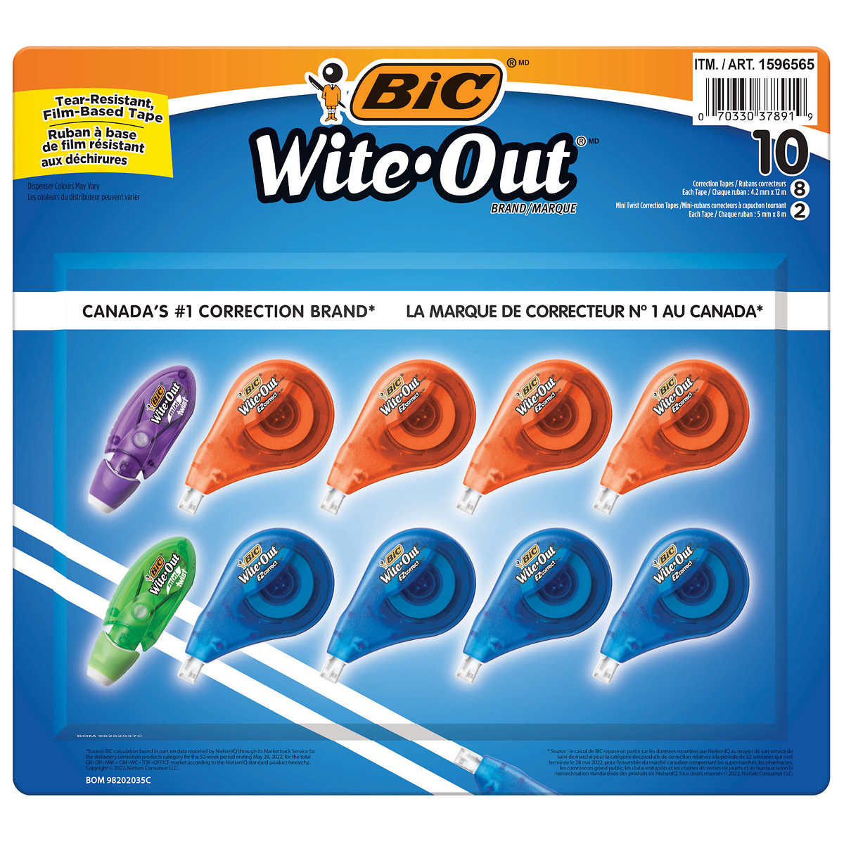 Correction Tape, White Out Tape 4-Count, White Out Correction Tape (Blue) :  : Home & Kitchen