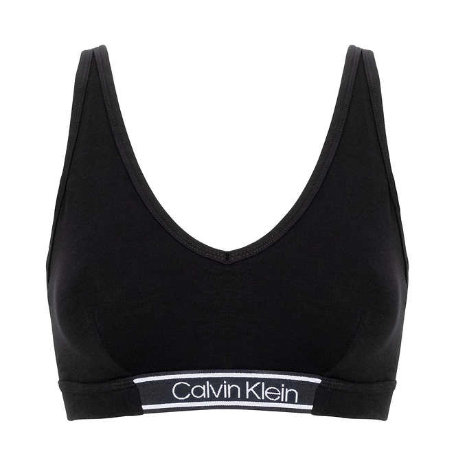 Calvin Klein Women's Motive Cotton Lightly Lined Bralette Bra 