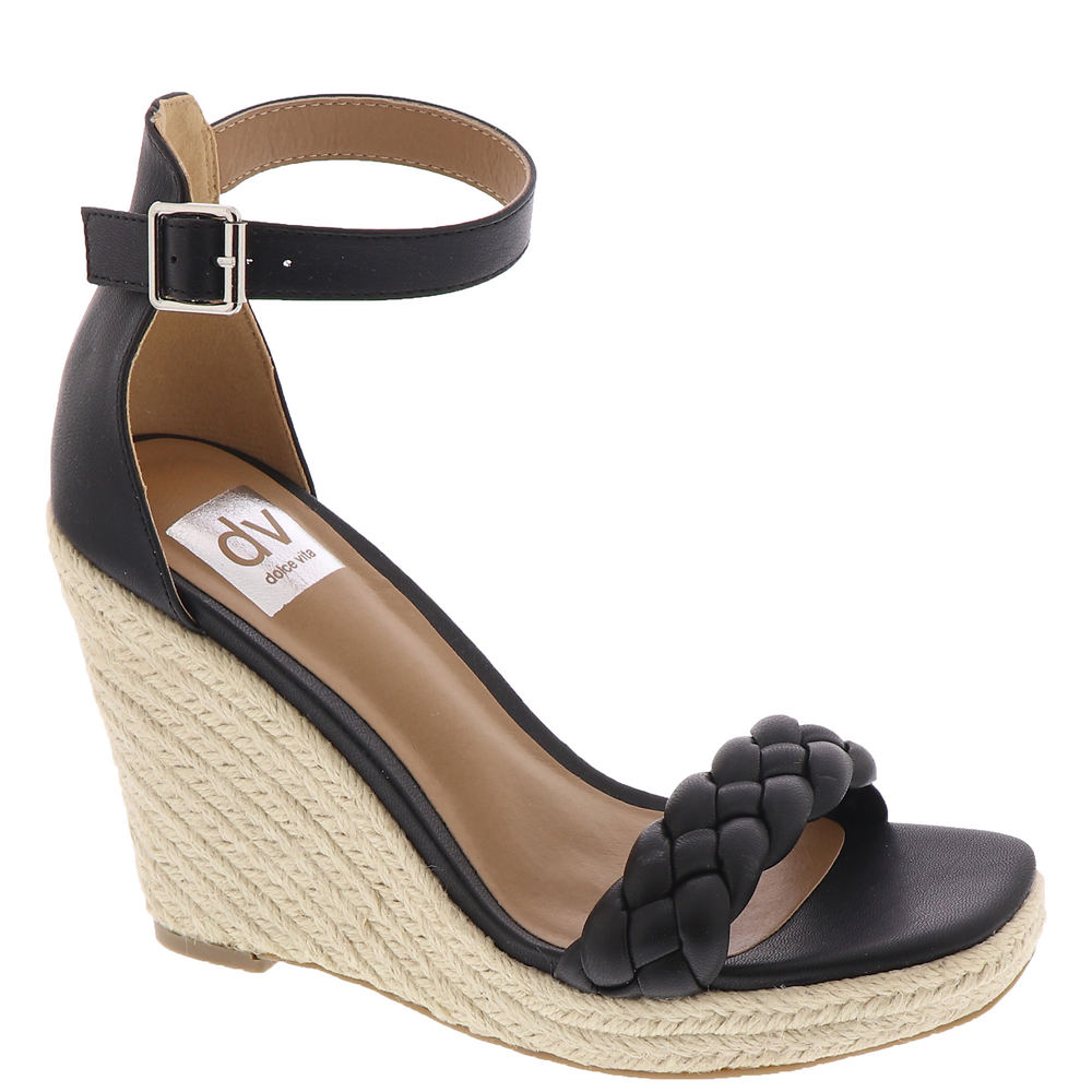 Dolce vita black hot sale wedge sandals