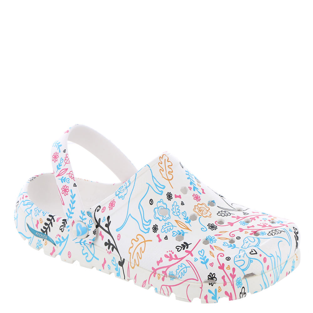 White flower cheap skechers