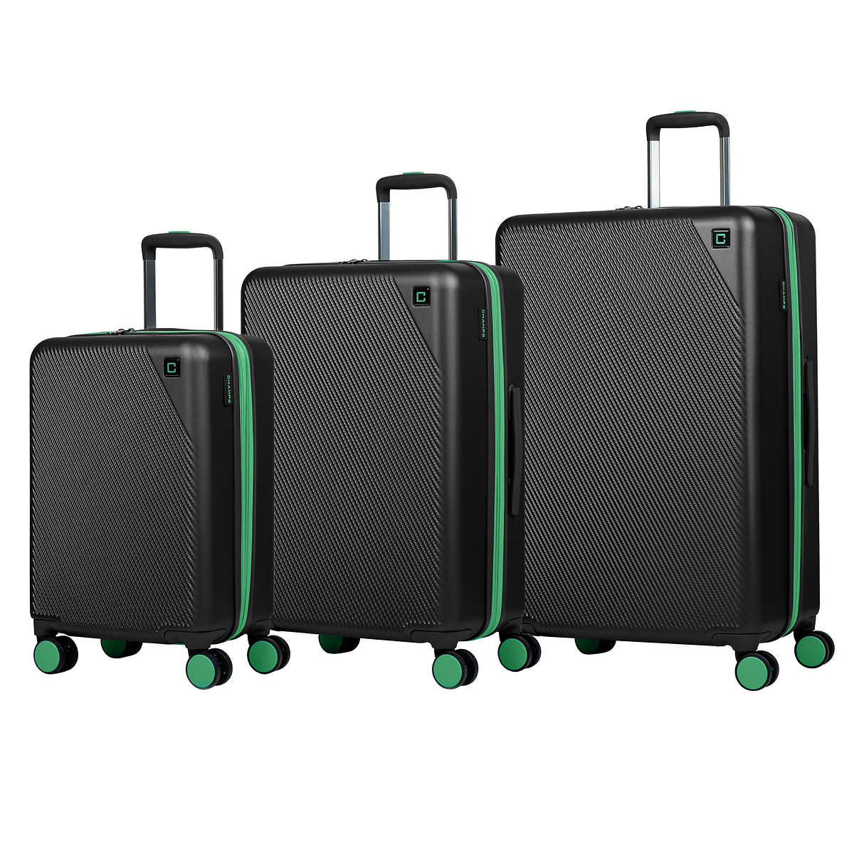 Champs Fresh Collection 3-piece Hardside Luggage Set