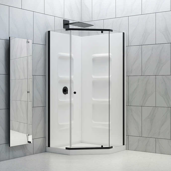 38'' W 38'' D Neo-Angle Double Shower Base