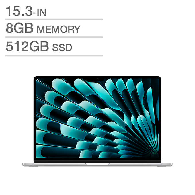 Apple MacBook Air 15.3 in., M2 Chip, 8GB RAM, 512 GB SSD