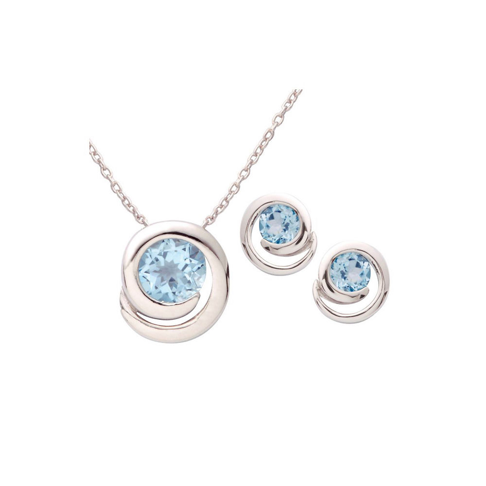 Jilco blue topaz deals necklace