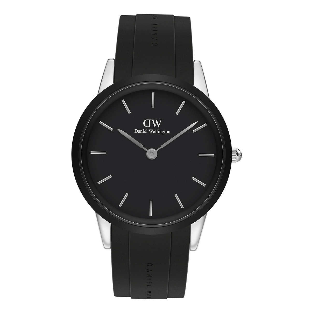 Daniel wellington discount black leather strap