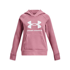 Under Armour Girls' Rival Fleece Big Logo Hoodie