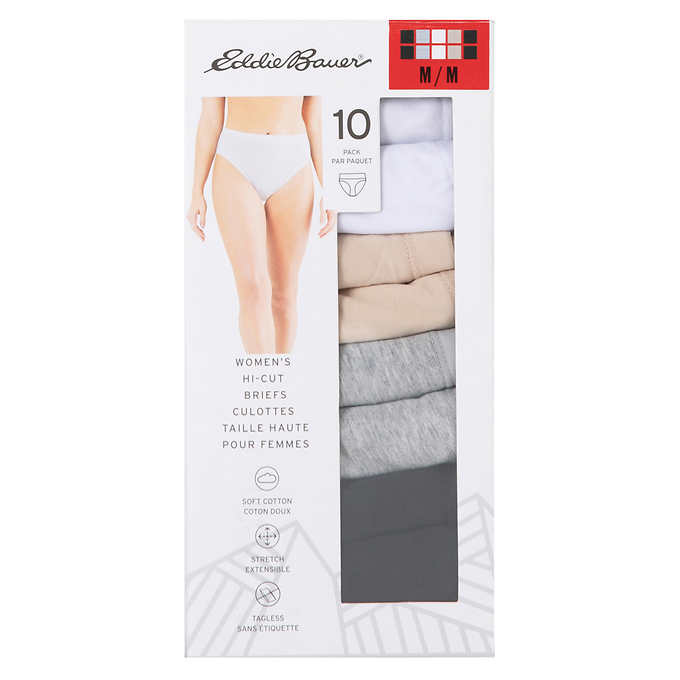 Comfort Choice Plus Women's 10-Pack Cotton Boxer in Basic Pack