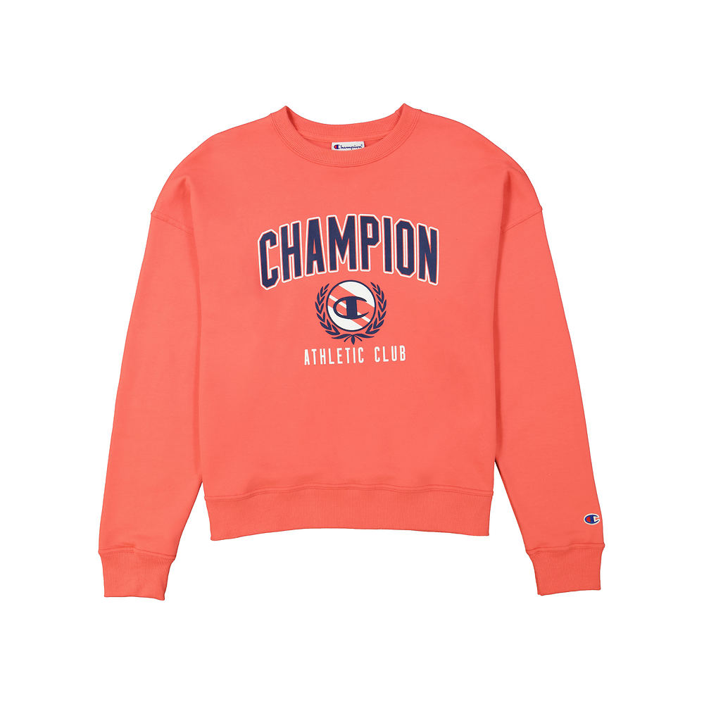 Champion® Women's Powerblend Relaxed Athletic Club Logo Crew