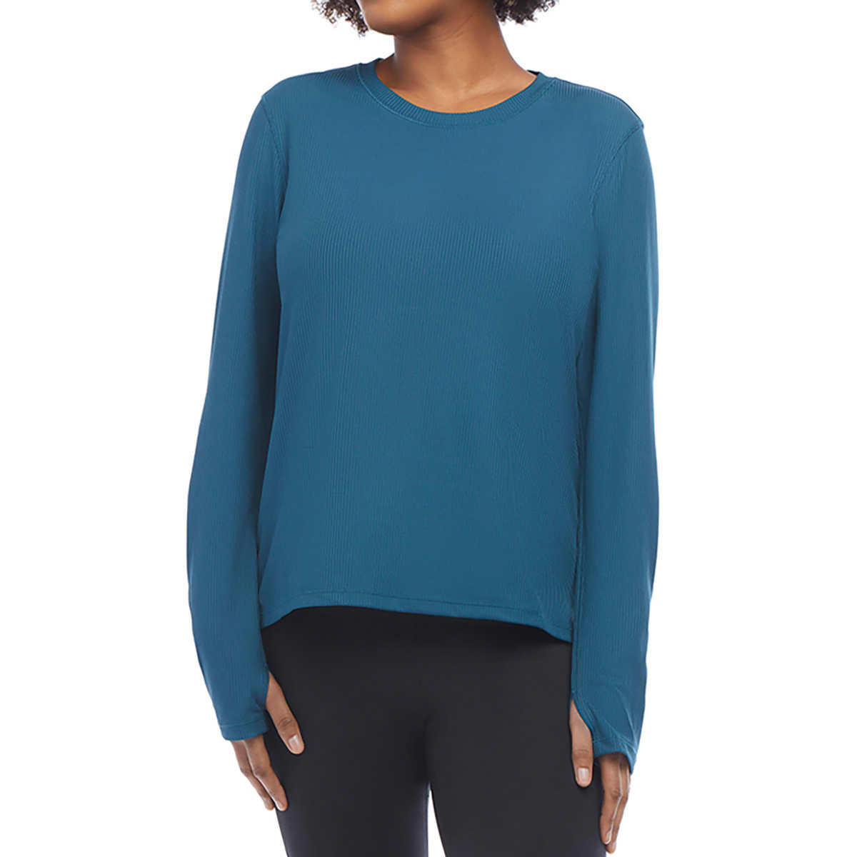 Danskin Women's Ribbed Long Sleeve Top | Costco