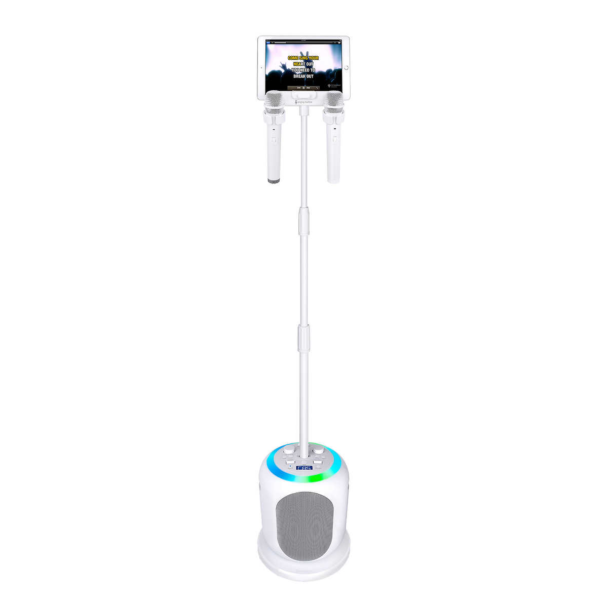 Blanc-Mic-2-Mini machine de karaoké portable pour enfants