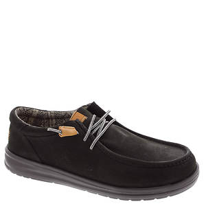 Hey Dude Wally Grip Craft Leather Black Size 8