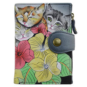 Anna by Anuschka Ladies Hand Painted Leather Wallet