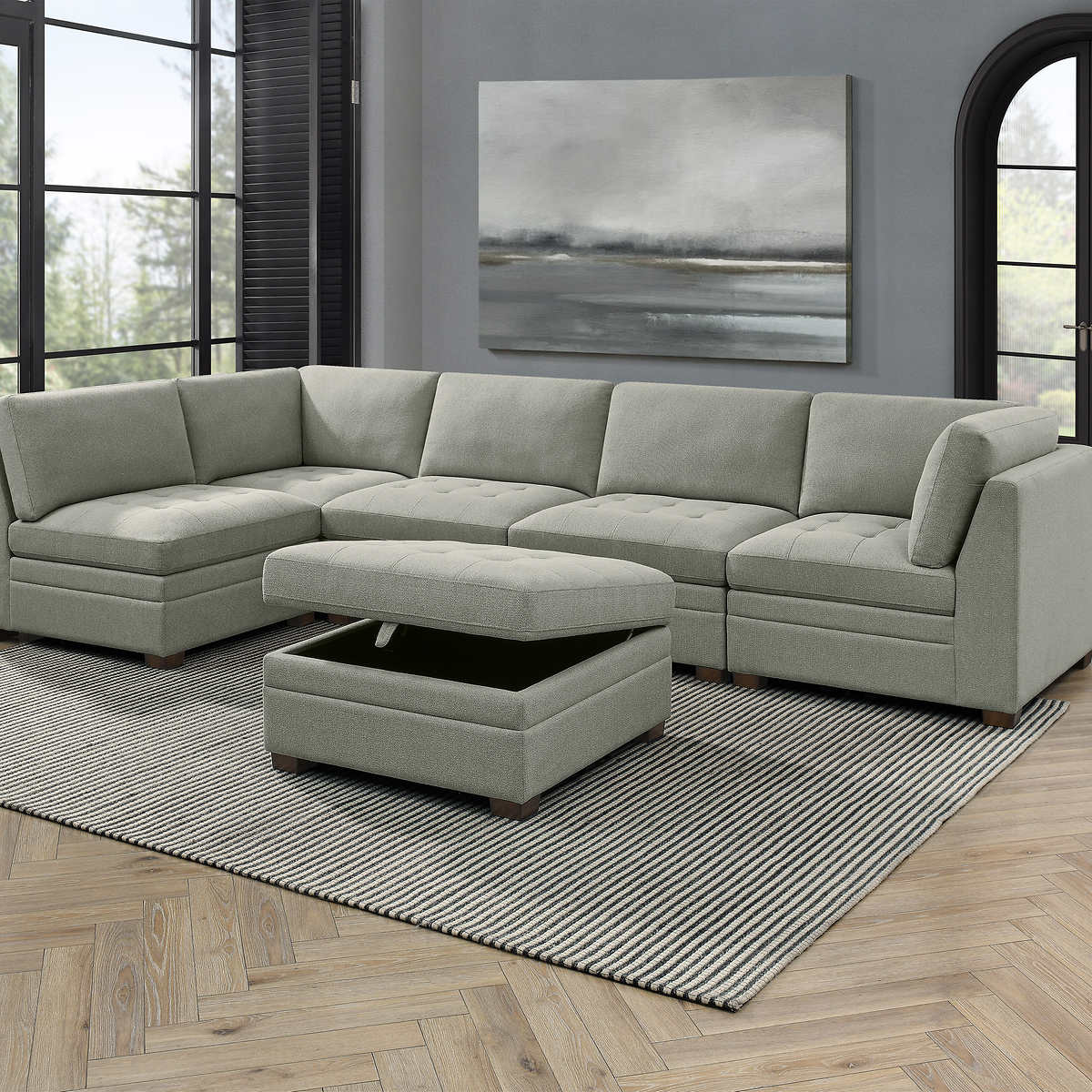 Thomasville 6 piece modular sectional deals costco