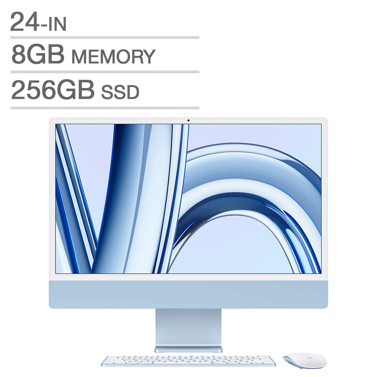 Apple 24 in. iMac, Apple M3 Chip, 8 GB RAM, 256 GB SSD | Costco