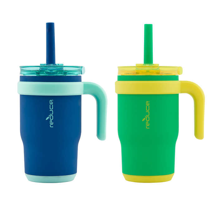 TOURIT 40 oz Tumbler with Handle and Straw, 3 in 1 Sip-All-Way Lid Insulated