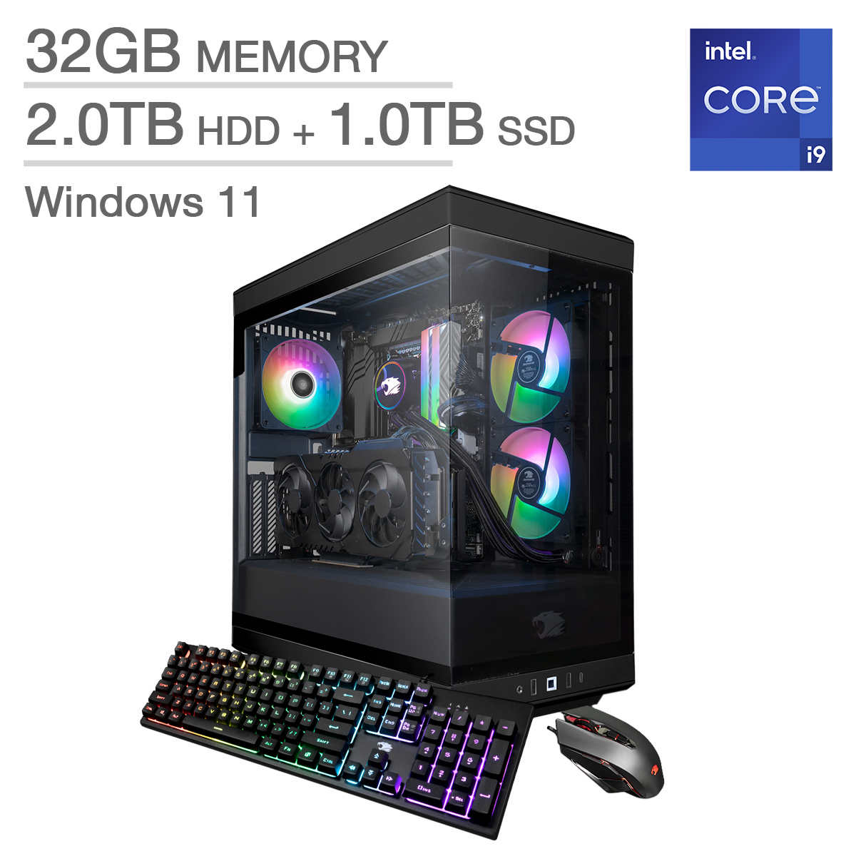 iBUYPOWER Gaming Desktop, Intel Core i9-13900KF - 32GB RAM, 2TB