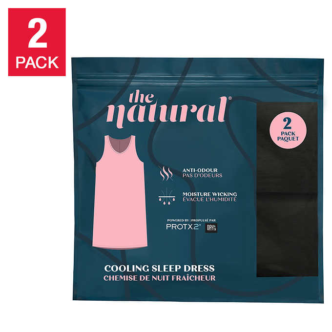 The Natural Cooling Sleep Dress, 2-pack