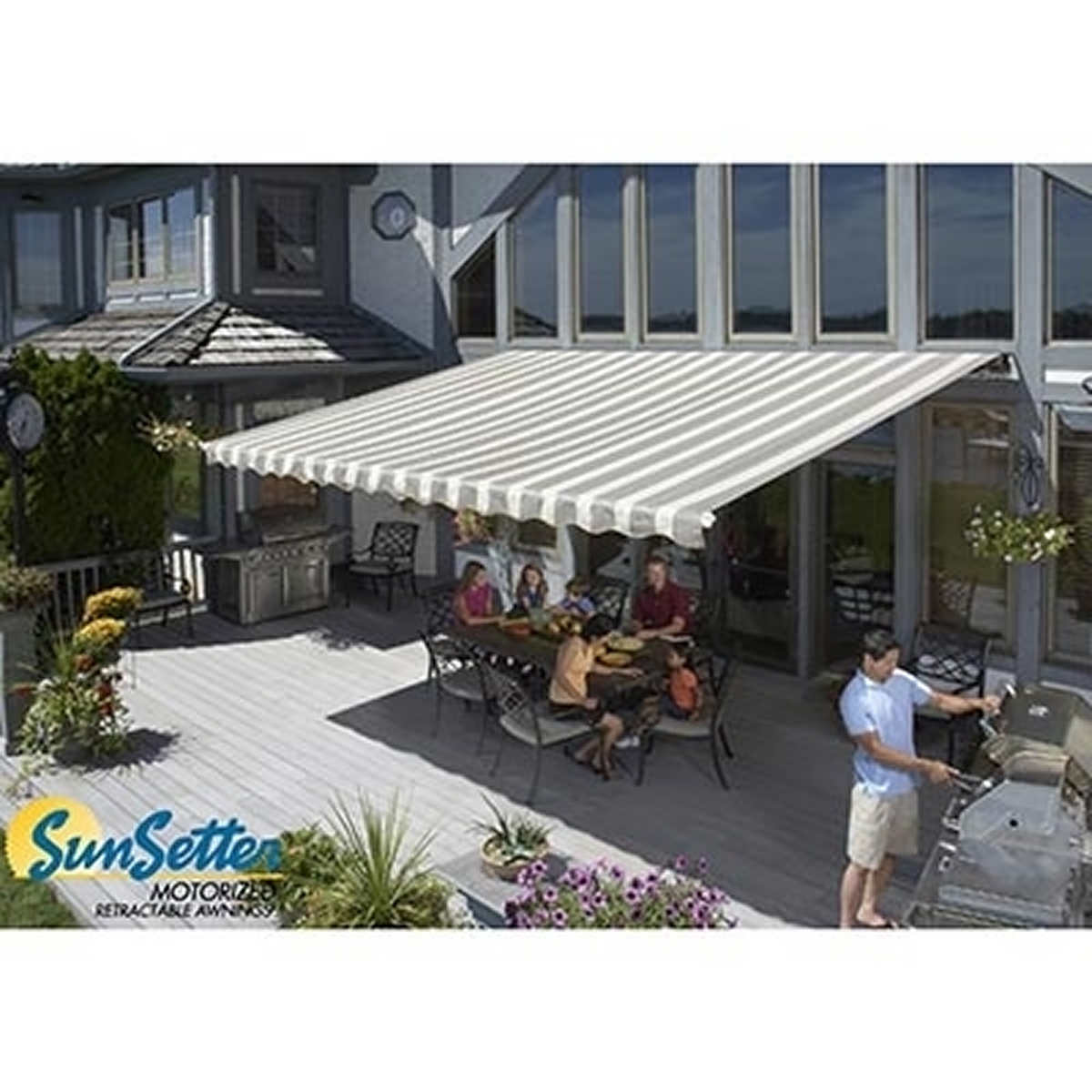 14 Motorized Retractable Awning