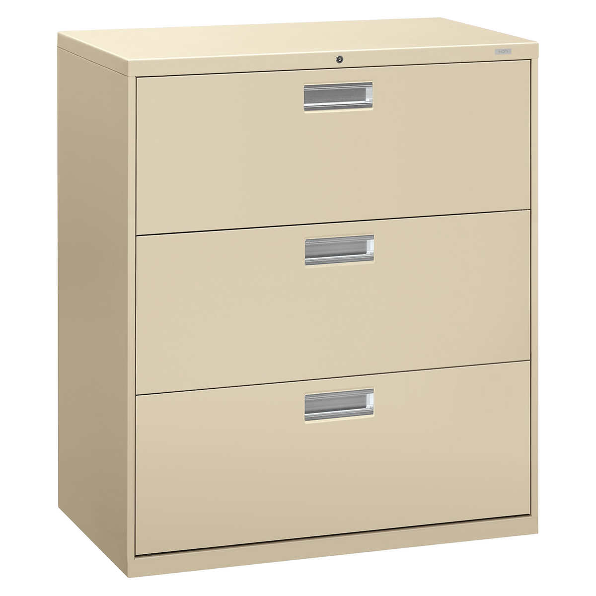 Hon 600 Series 36 W 3 Drawer Lateral File Putty