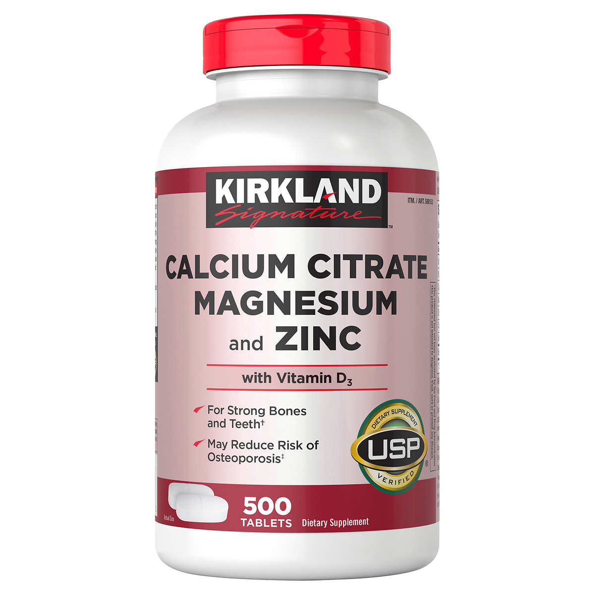 Kirkland Signature Calcium Citrate Magnesium and Zinc, Tablets | Costco