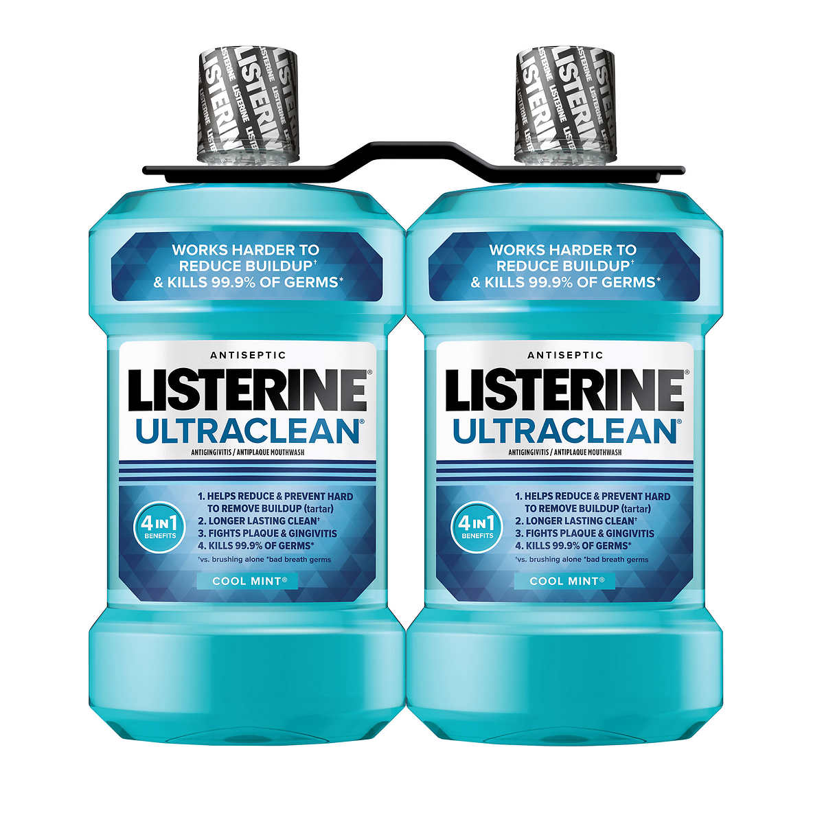 Listerine Total Care Fresh Mint Anticavity Mouthwash, 3 Pk./1L