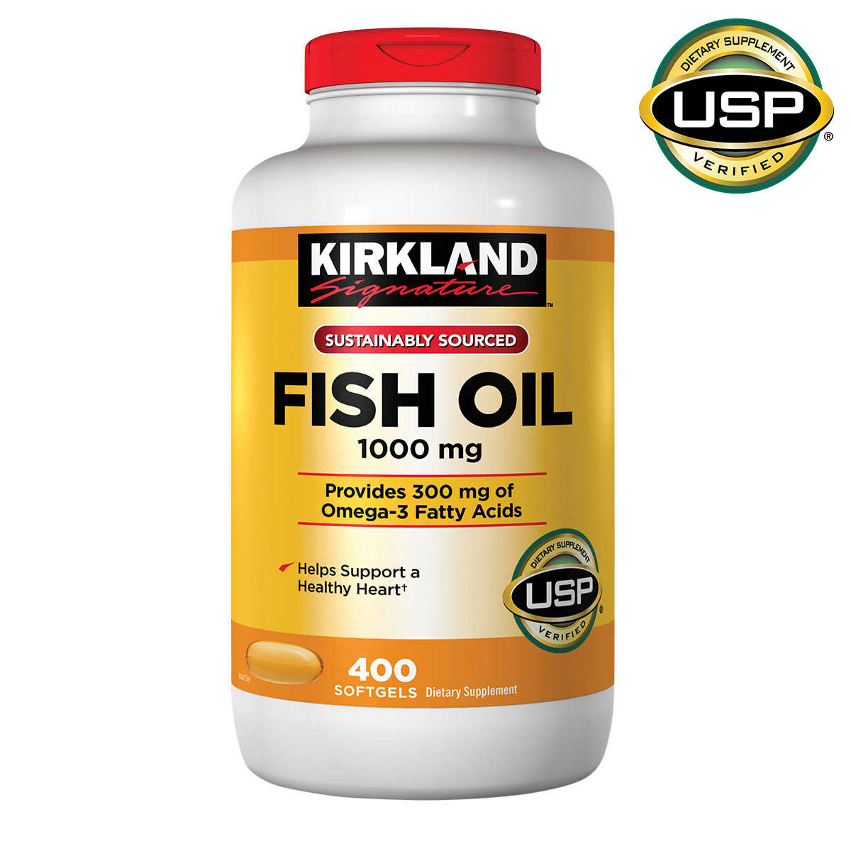 Kirkland Signature Fish Oil 1000 Mg 400 Softgels Costco