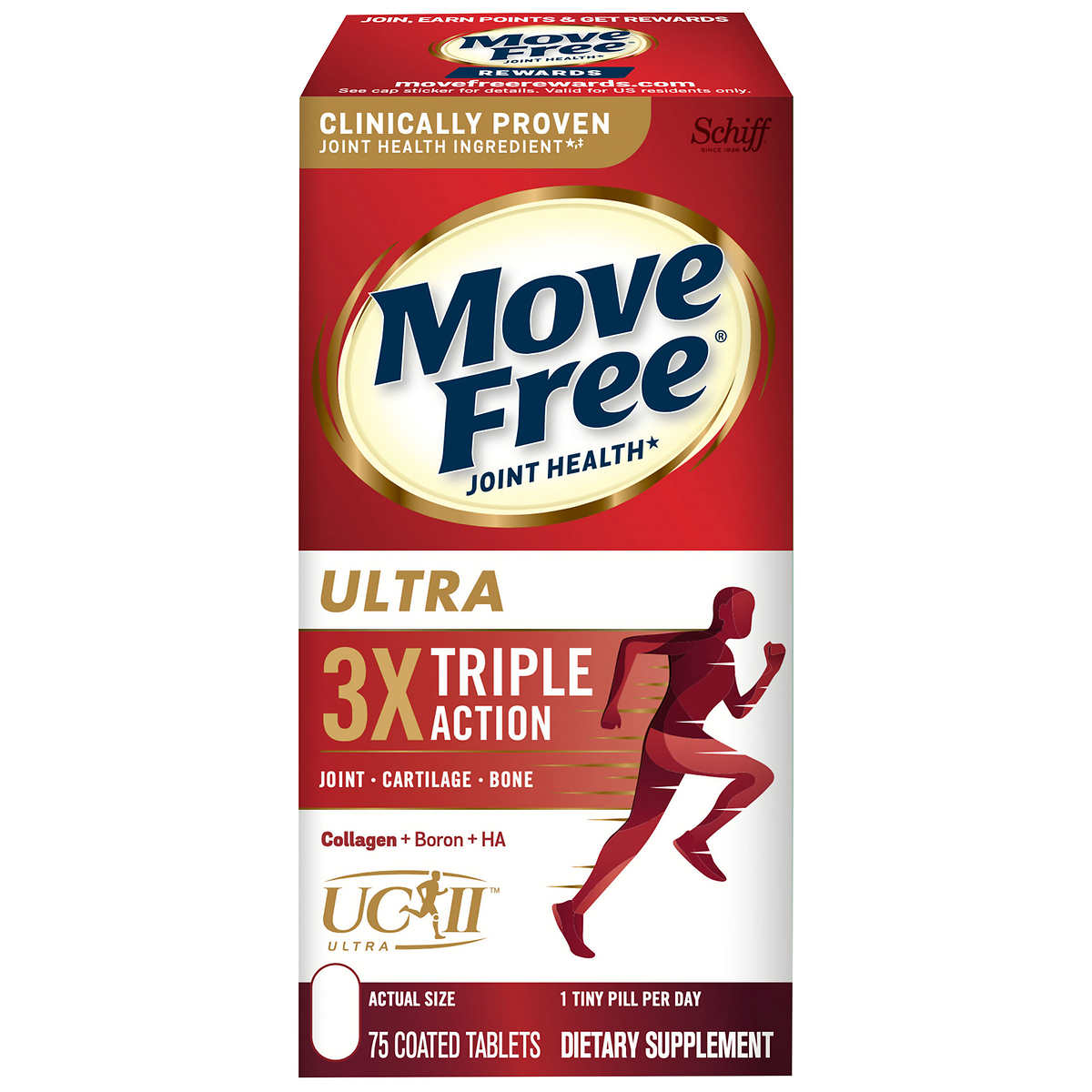 Schiff Move Free Joint Health Advanced, 200 Tablets