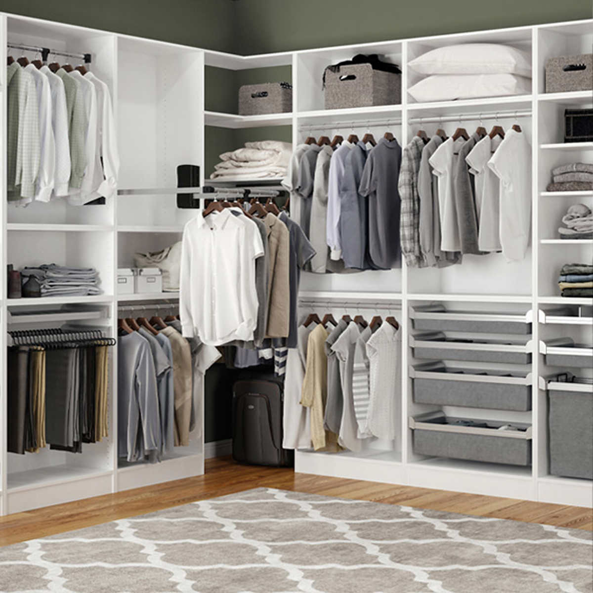 Custom Assembled Closets By Technik Cabinetry System