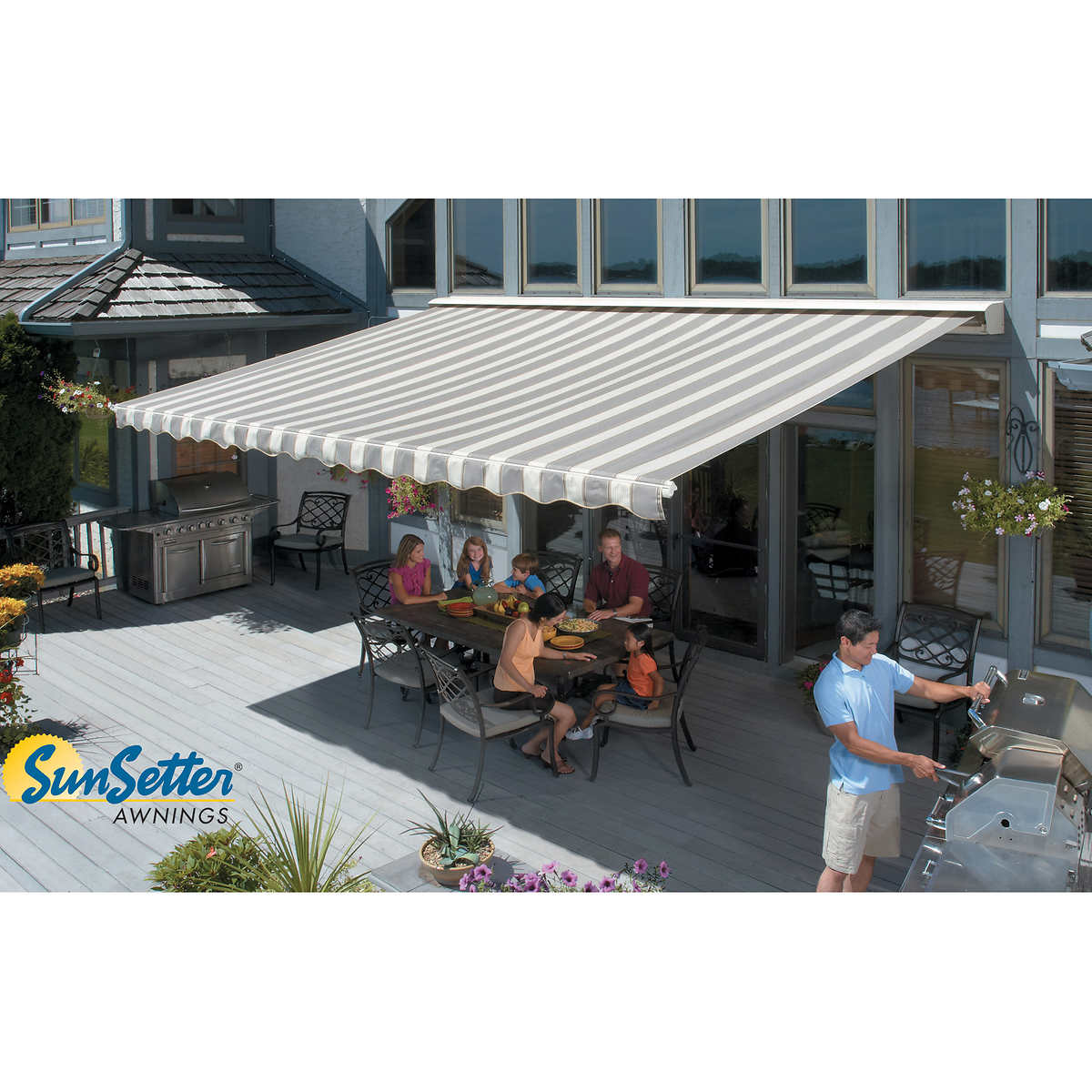 Sunsetter Motorized Retractable Awnings Costco