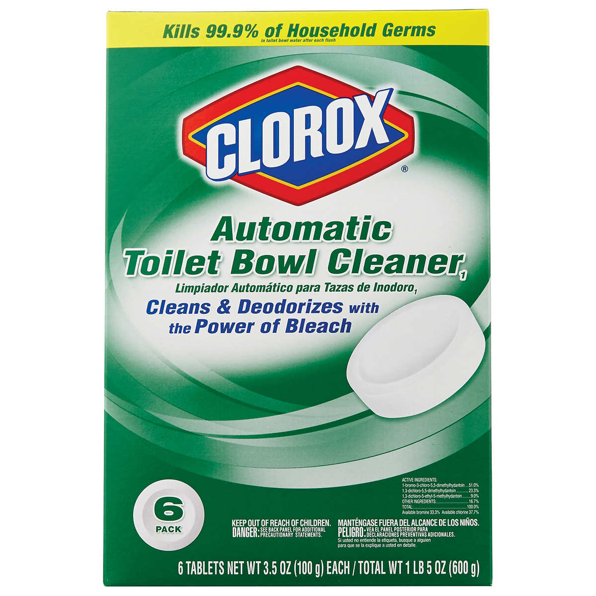 Clorox Automatic Toilet Bowl Cleaner Tablets With Bleach 6 Count