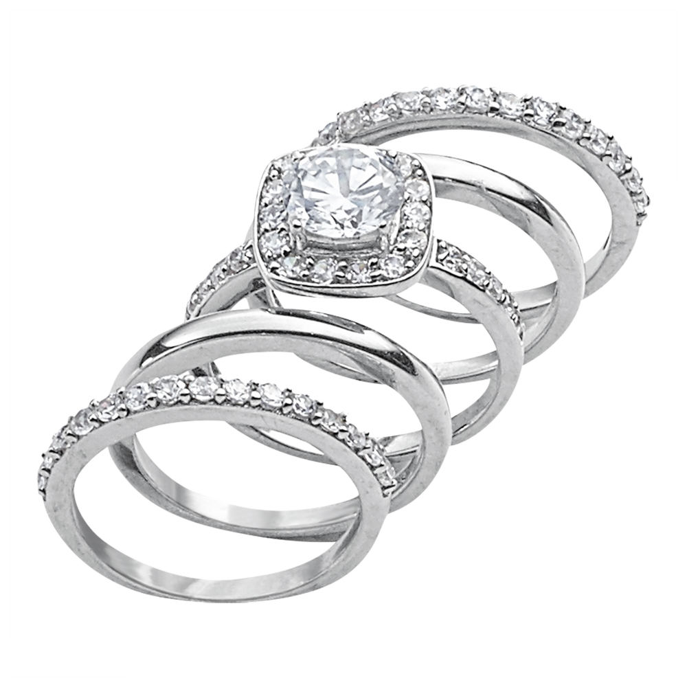 5-Piece Sterling Silver Ring Set | Figi's Gallery