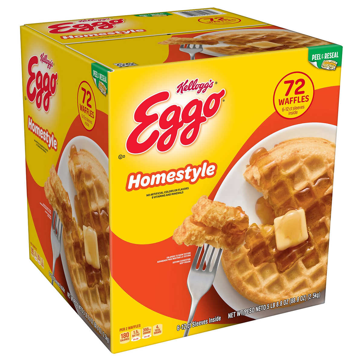 Eggo Homestyle Waffles 72 Ct Costco
