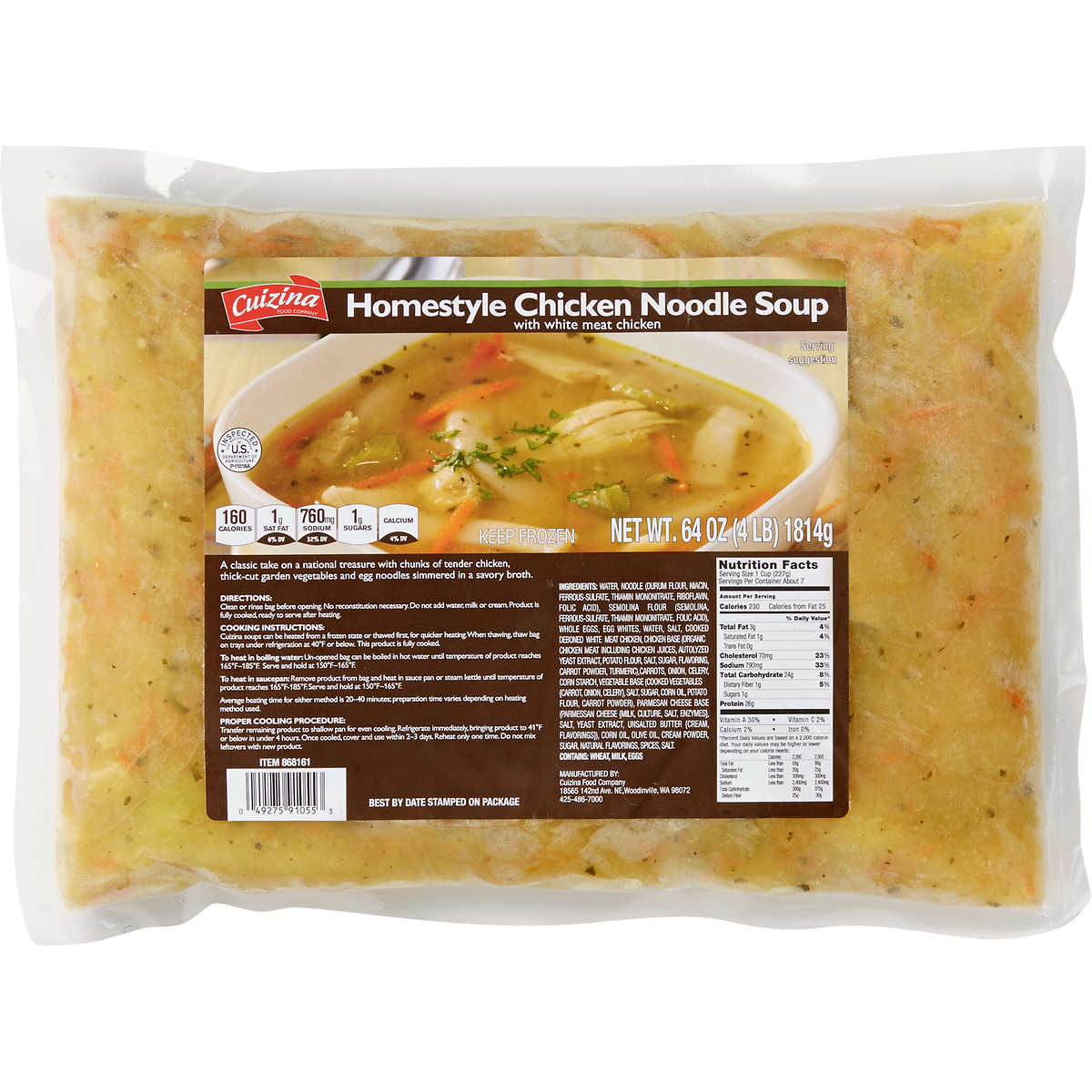 Cuizina Soup Homestyle Chicken Noodle 64 Oz